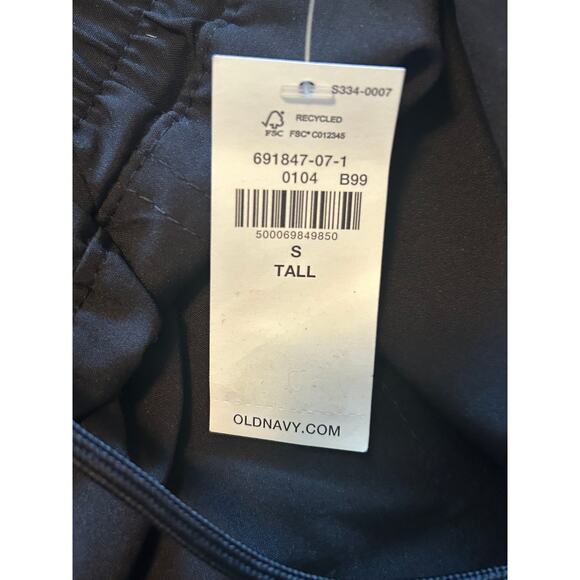 NWT Old Navy Womens Black Joggers Soft Lightweight Elastic Drawstring Small/Tall - Picture 4 of 6